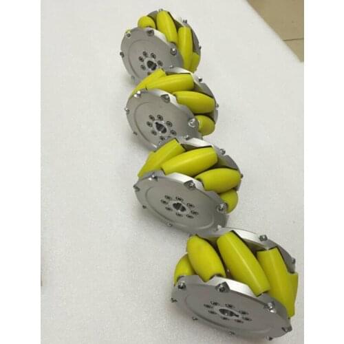 4pcs 300KG Heavy Duty 5inch 127mm Mecanum Wheel 45 Degree Universal Robot Tires for Robocon Robocup Contest Heavy Duty DIY Parts