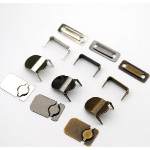 50sets/lot 4-part trousers hooks metal brass buttons silver nickle / black nickle /Bronze color free shipping HE-006