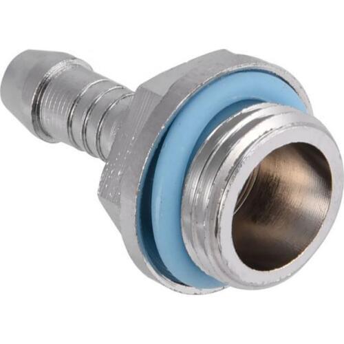 9MM Barb Fitting Water Cooling Two- Fitting Barb Connector G1/4 Thread Barb Connector Tow- Fitting for Tube 6 PCS/set