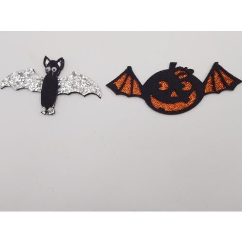 20pcs/lot Non Woven Fabric Felt Bat Appliques Kawaii Patches for DIY, Halloween Decor,wall decor