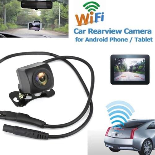 Car Rear View Camera WIFI Reversing Camera Night Vision Mini Car Waterproof Driving Recorder For IPhone And Android Tachograph