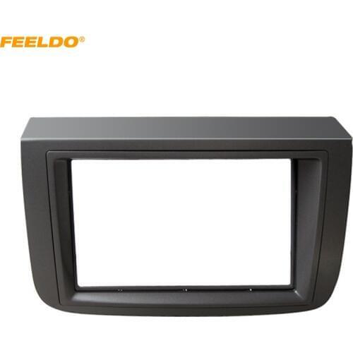 FEELDO Car 2Din Radio Fascia Frame for Fiat Croma 2005 Refitting DVD Dashboard Mount Face Panel Trim Kit