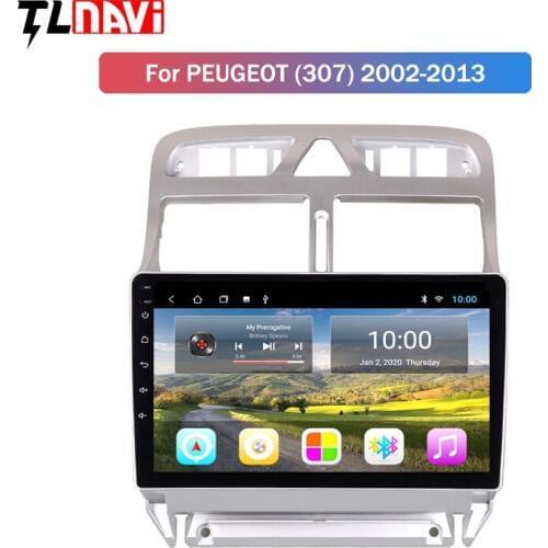 2G RAM Android 10 Car DVD Video Player GPS Navigation Multimedia For peugeot 307 Radio 2004-2013