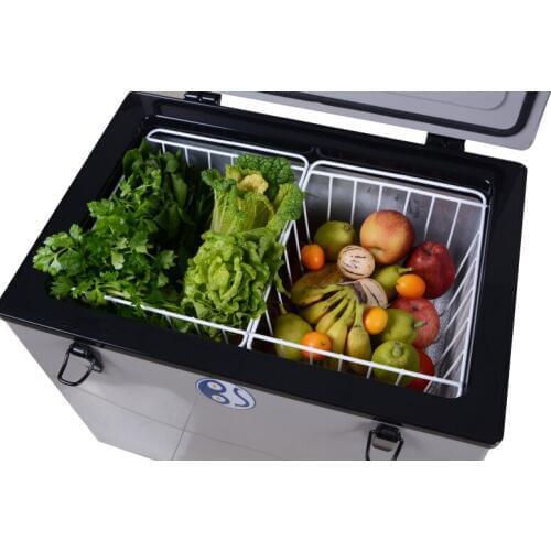 Free shipping to Russia 80L Car Refrigerator Portable Home Solar Powered Energy Fridge Camping Freezer Compressor