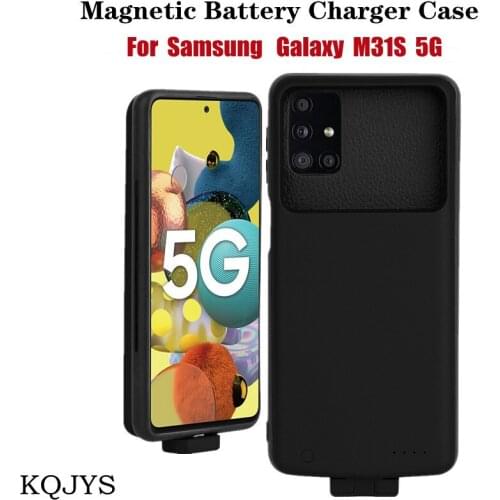 KQJYS 5000mAh For Samsung Galaxy M31S Battery Charger Case External Power Bank Smart Charging Case For Galaxy M31S Battery Case