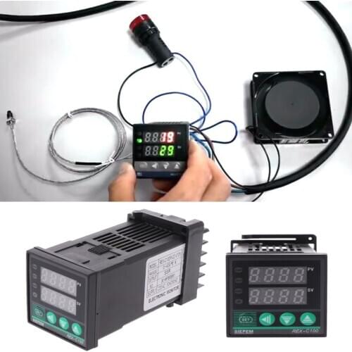 PID Digital Temperature Controller REX-C100 0 To 400 degree Celsius K Type Input SSR Output