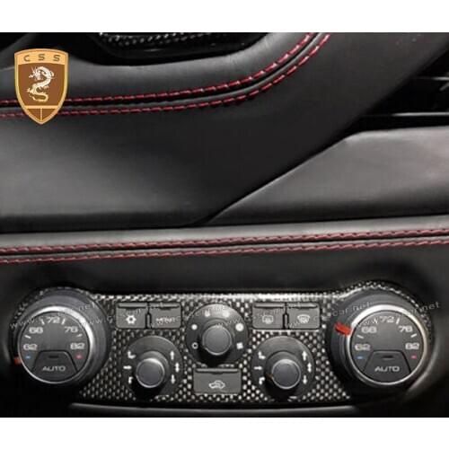 CSSYL High Quality Real Carbon Fiber Auto Interior Trims Center Console Cover for Ferrali 488 Door Panels Auto Accessories