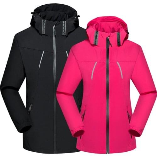 Spring Autumn Hiking Jackets Men Women Breathable Windproof Waterproof Hooded Coats Outdoor Camping Trekking Sports Windbreaker