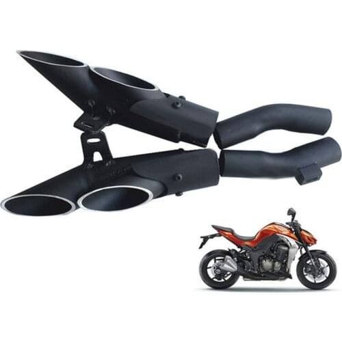 For 2010-2020 Kawasaki Z1000 Motorcycle Exhaust Pipe Slip On Z1000SX Left Right Side Mid Elbow Stainless Steel Tail Escape Tips