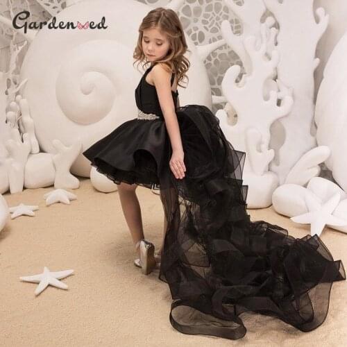 Tulle Beading Princess Layers Puffy detachable Baby Wedding Party Kid Birthday Dress First Communion Gown Flower Girl Dresses