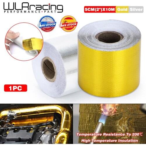 Hot Selling UNIVERSAL 5CM x 10 Meter Roll SELF ADHESIVE REFLECT A HEAT WRAP BARRIER (Width 50MM) For Motorcycles WLR1613-10