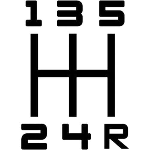 Interesting Car Gear Speed 12345R Car Sticker Laptop Decals Waterproof Windshield Decals PVC Cover Scratches Waterproof