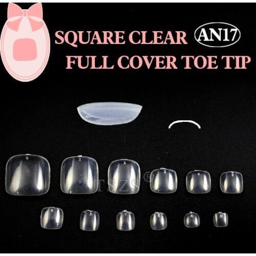 1bag/lot * 500pcs Toe Nails Full Cover Tips Pedicure False Art Acrylic Gel UV New Year DIY