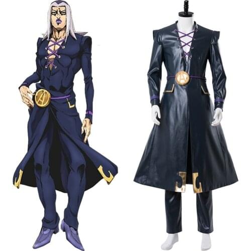 JoJos Bizarre Adventure Golden Wind Leone Abbacchio Cosplay Costume Outfit Uniform Halloween Carnival Costumes