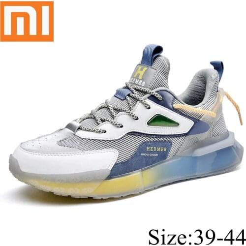Xiaomi Sneakers Men Breathable Lightweight Sport Shoes Non-Slip Training Running Shoes Lace-Up Mesh Causal Sneakers Shoes