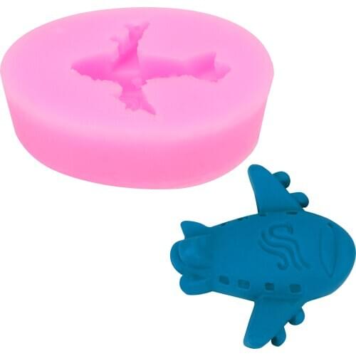 Aircraft Cake Decoration Tool Airplane Shape Cake Mold Paste Chocolate Bakeware Mould Embossing Die Fondant Mould