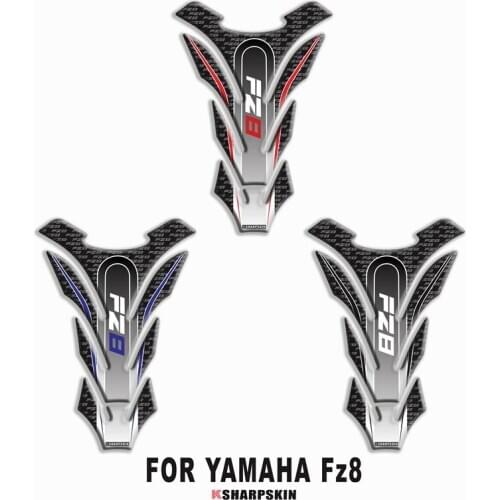 Motorcycle 3D fuel tank pad sticker protective decorative decal For YAMAHA FZ8 Fish Bone Sticker