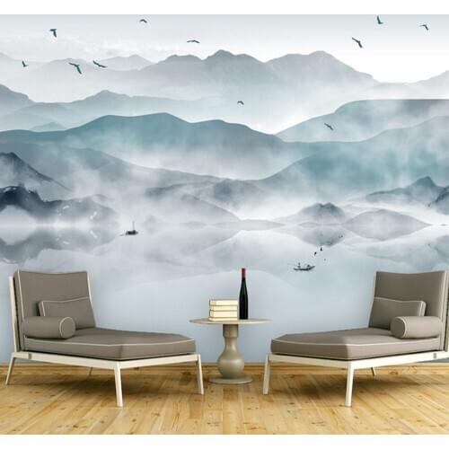 3d Mural Chinese Style Photo Wall Paper for Living Room Home Wall Decor Custom Size 3d Landscape Wallpaper Roll Oil Painting
