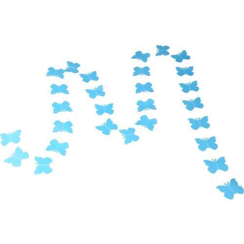 Wall Hanging Paper Butterfly Garlands Birthday String Chain Wedding Party Banner Handmade Children Room Door Home Decoration