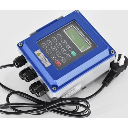 Wall Mounted Ultrasonic Flow Meter TUF-2000B Liquid Flowmeter with TL-1 Sensors DN300-6000mm CT-1 PT100 Temperature Transducers