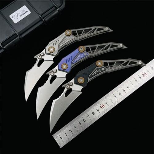 NOC MT-18 Beast Folding Knife M390 blade Titanium Alloy handle outdoor camping survival knife sharp tools