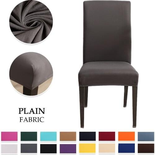 Dining Chair Cover Removable Polyester Elastic Slipcover Protector Case Stretch for Kitchen Hotel Banquet Chair Seat Cover