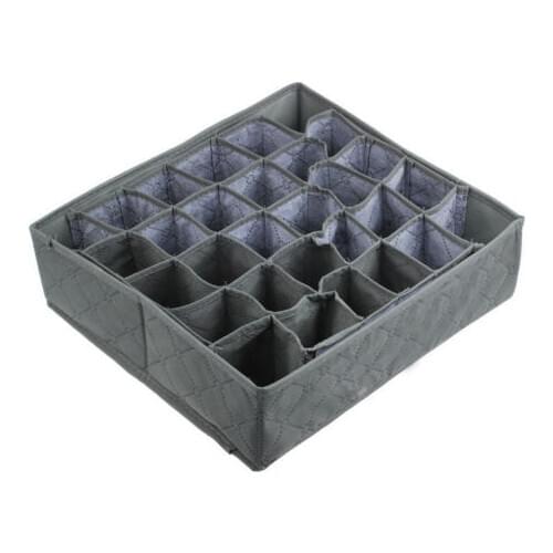 Home Organization 30 Cells Bamboo Charcoal Underwear Ties Sock Drawer Closet Organizer Storage Box