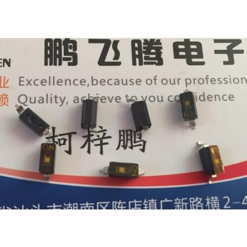 Original new 100% 1-bit dial switch spacing 2.54mm SMD flat switch 1p DIS01TE-R