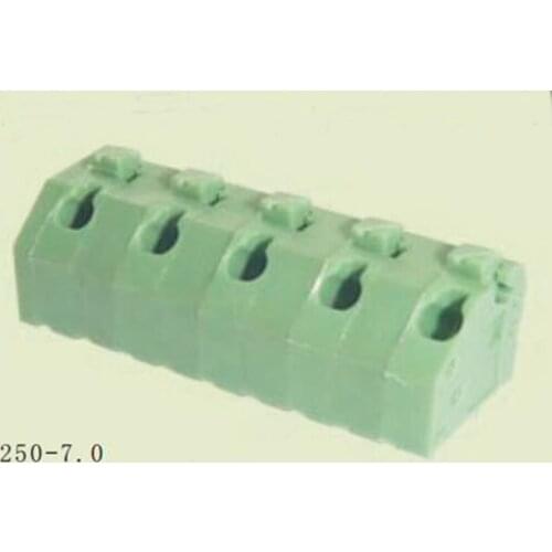 PCB Spring Terminal Block 7.0mm Pitch, ELT250-7.0, IEC400V5A CE Rohs UL300V5A 22-18AWG