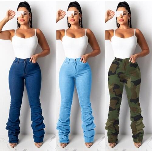 Plus Size Extended Jeans Vrouw Klassieke Accumulatie Broek Denim Mujer Rechte Broek Zomer Army Green Hoge Taille Jeans 5XL