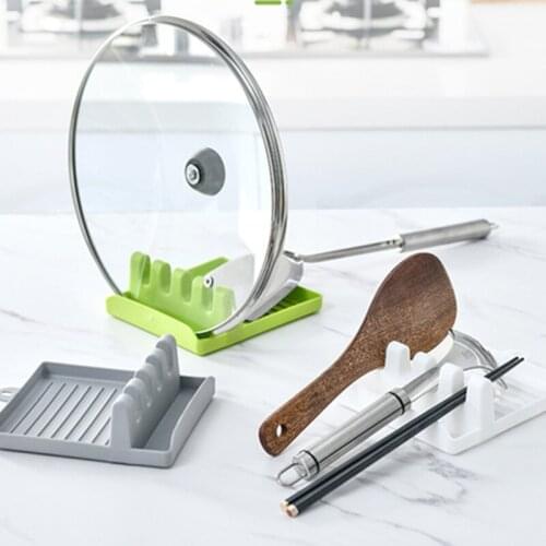 1pcs Knife And Fork Storage Rack Kitchen Tools Non-slip Heat-insulating Accessories Tabletop Anti-fouling Spoon Holder Organizer