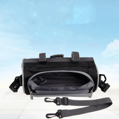 Motorcycle Electric Car Front Handlebar Fork Storage Bag Container Water Repellent Fabric