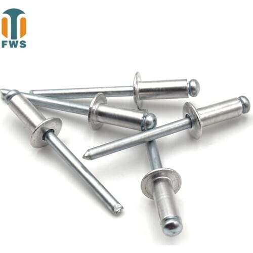 20PCS M2.4 M3M3.2M4.0M4.8M5 DIN EN ISO 15977 GB/T 12618.1 Aluminium Open End Round Head Blind Rivet for Furniture Car Aircraft