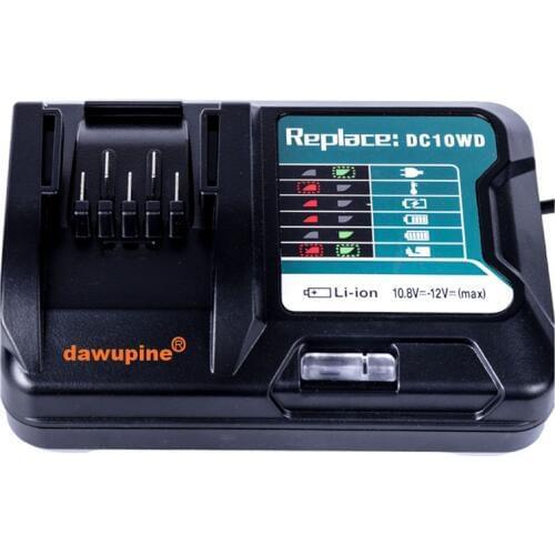 Dawupine Li-ion Battery Charger For Makita 10.8V 12V BL1016 BL1021B BL1041B Lithium Battery Charger DC10sb DC10wd