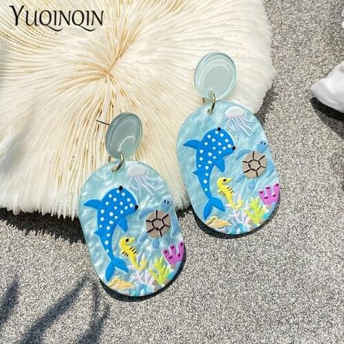 15 Style Fluorescence Discoloration Party Drop Earrings For Women Fashion Jewelry Resin Big Long Dangle Earrings Hanging Girls