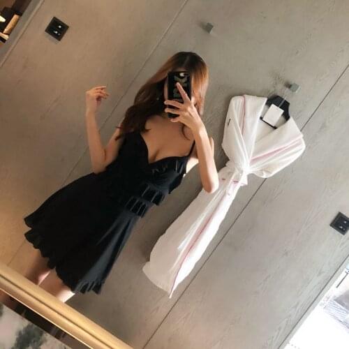 2021 New Korea Style One Piece Swimsuit Solid Swimwear Women Push Up Monokini Trikini Bathing Suit Pad Swim Suit Swimskirt