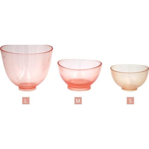 1pc Dental Lab Silicone Rubber Mixing Bowl Cup Transparent Small/Medium/Large Oral Hygiene Teeth Whitening Tools Equipment