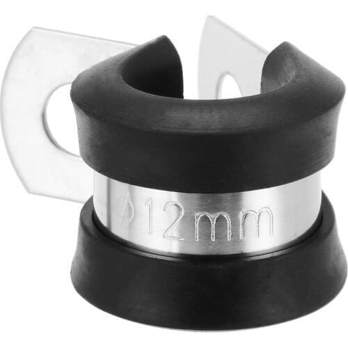 10pcs/set P Clips Cable Mounting Hose Pipe Clamp Tube Pipe Cable Mounting Tools Stainless Steel Bracket Top Quality