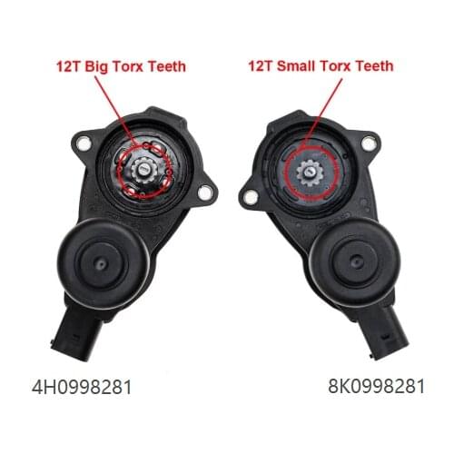 12 Teeth Rear Caliper Parking Hand Brake Slave Cylinder Servo Motor 8K0998281 4H0998281 8K0 998 281 For Audi A4 B8 A5 RS5 Q5