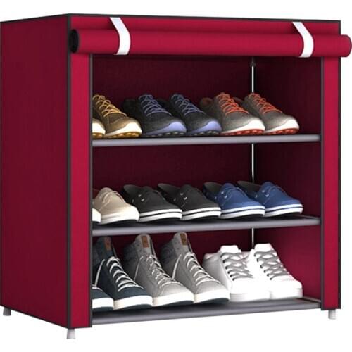 4 Layers Dustproof Shoes Rack Non-Woven Fabric Shoe Stands Organizer Closet Home Shoes Storage Holders Shelf Cabinet