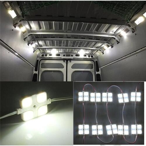 40 Led White Car Interior Reading Lights Waterproof LED Modules Parts Car Lamps Light For LWB Van Trailer Boats RV