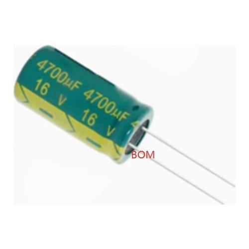 5 pcs Aluminum electrolytic capacitor 4700 uF 16 V 13 * 25 mm frekuensi tinggi Radial Electrolytic kapasitor