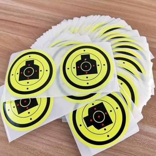 50 sheets/ 100 pieces Splash Target 3 inches shooting target paper Target Stickers for shooting Target practice Archery