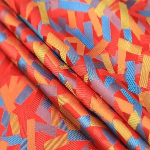 90x100cm yard dyed jacquard tapestry satin fabric for dress cushion cover curtain table patchwork upholstery diy cloth