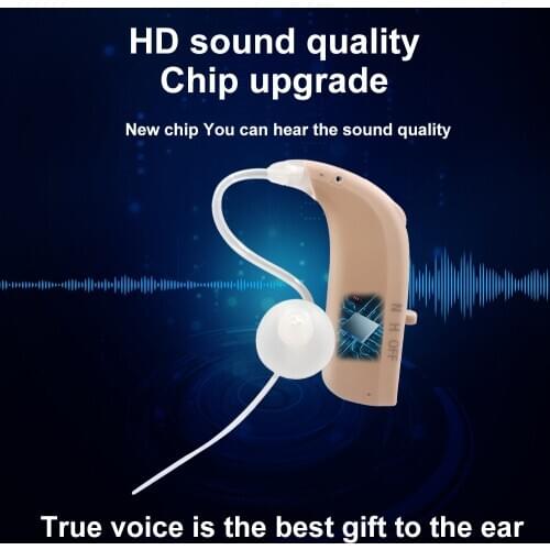 Soroya Digital Rechargeable Hearing Aid Mini BTE Ear Sound Amplifier Enhancer Portable Wireless Ear Care Made in China