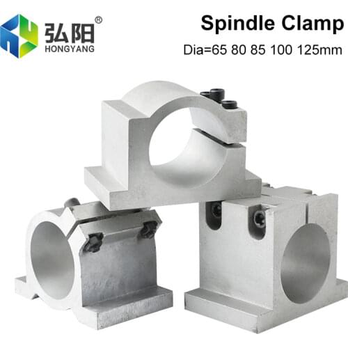 CNC Engraving And Milling Machine Diameter 65mm 80mm 85mm 100mm 125mm Spindle Mounting Bracket Fixed Seat Milling Cutter Fixture