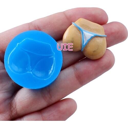 FYL274U 19.6mm x 25.6mm Bikini Panties Silicone Mold Fondant Cake Decoration Candy Resin Clay Earrings Necklace Craft Soap
