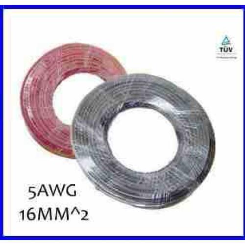 Hot Sell 10meters 16mm2 Solar Power Cable Solar Panel Electric Copper Wire Photovoltaic Cables 5AWG 6AWG TUV Or UL Approved
