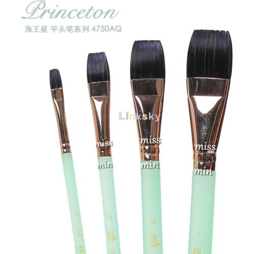 Princeton Artist Brush, Neptune Series 4750, Synthetic Squirrel Watercolor Paint Brush, Aquarelle, Silky Smooth Synthetic Hair
