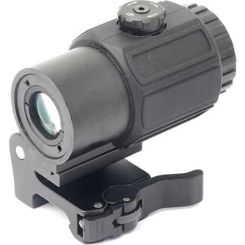 G43 3x Magnifier Scope Sight Hunting Red Dot Laser Sight RifleScope Collimator STS QD Mount for 20mm Rail Rifle Gun RifleScope